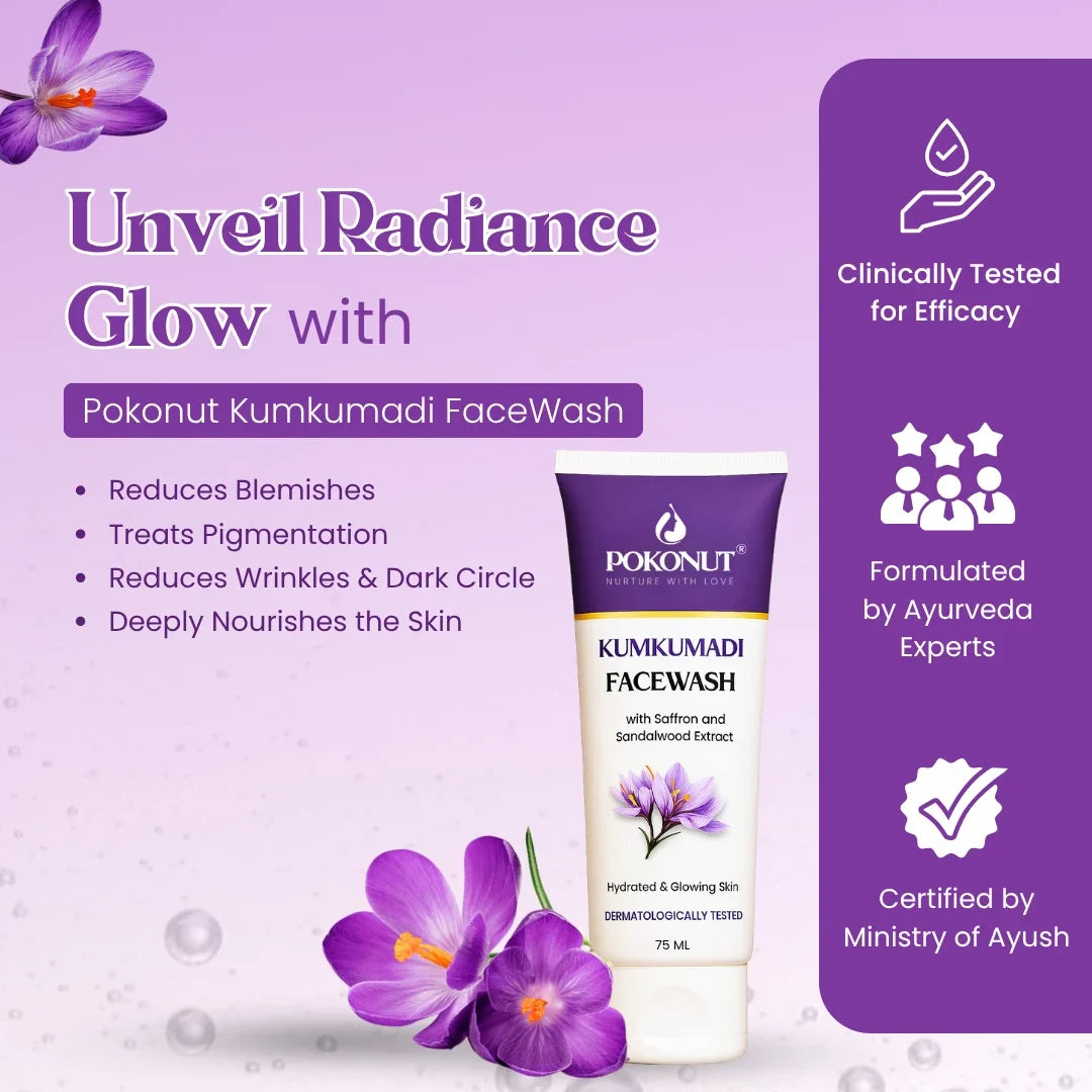 Pokonut Kumkumadi Face Wash