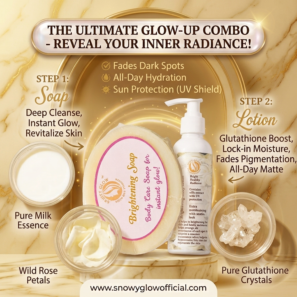 Body brightening lotion, Body soap