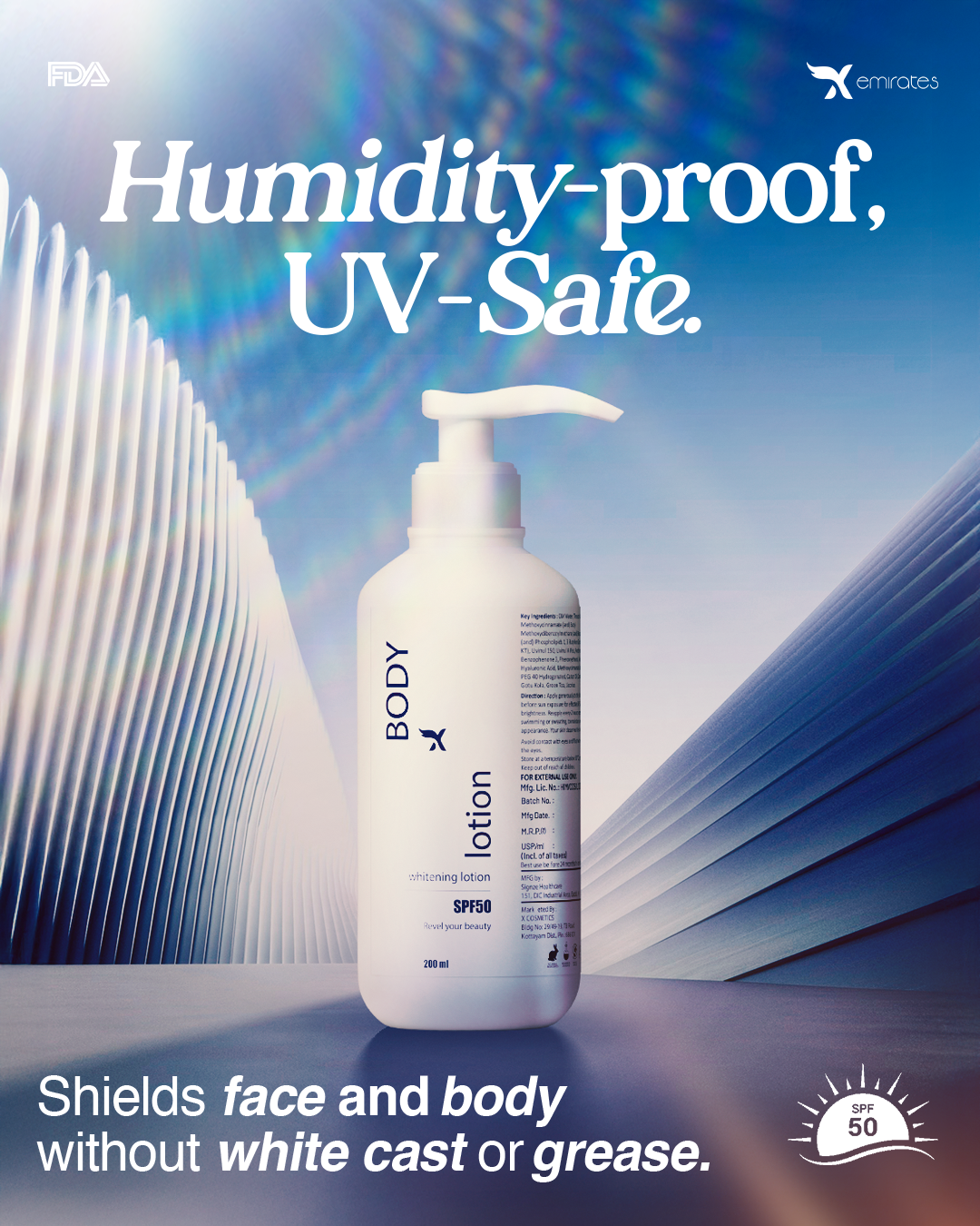 Cream X Emirates + Body Lotion + Koji Glow