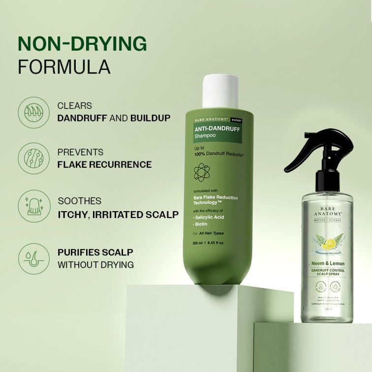 Anti-Dandruff Shampoo (250ml ) & Dandruff Control Spray (200 ml) Combo