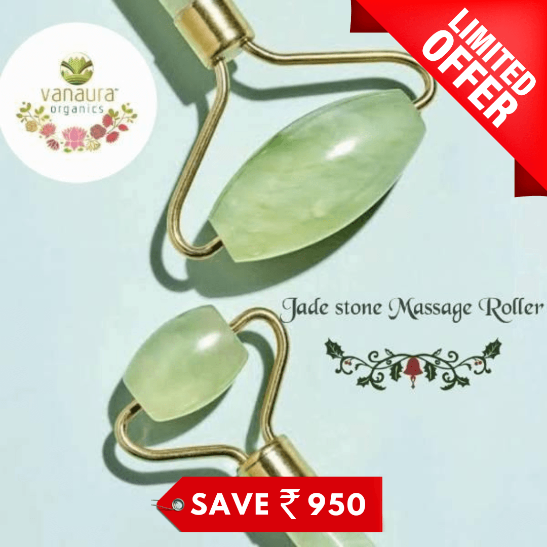 Natural Jade Gem Stone Face Massage Roller