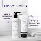 Rosemary & Coconut Milk Hydrating Shampoo (200 ml) & Conditioner (150 ml) Combo for Frizzy Hair