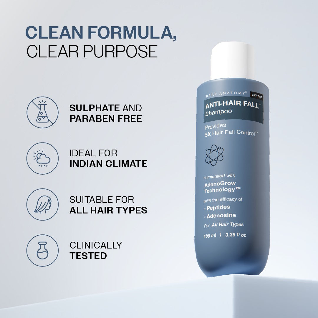Anti-Hair Fall Shampoo with Adenosine & Peptides - 100 ml