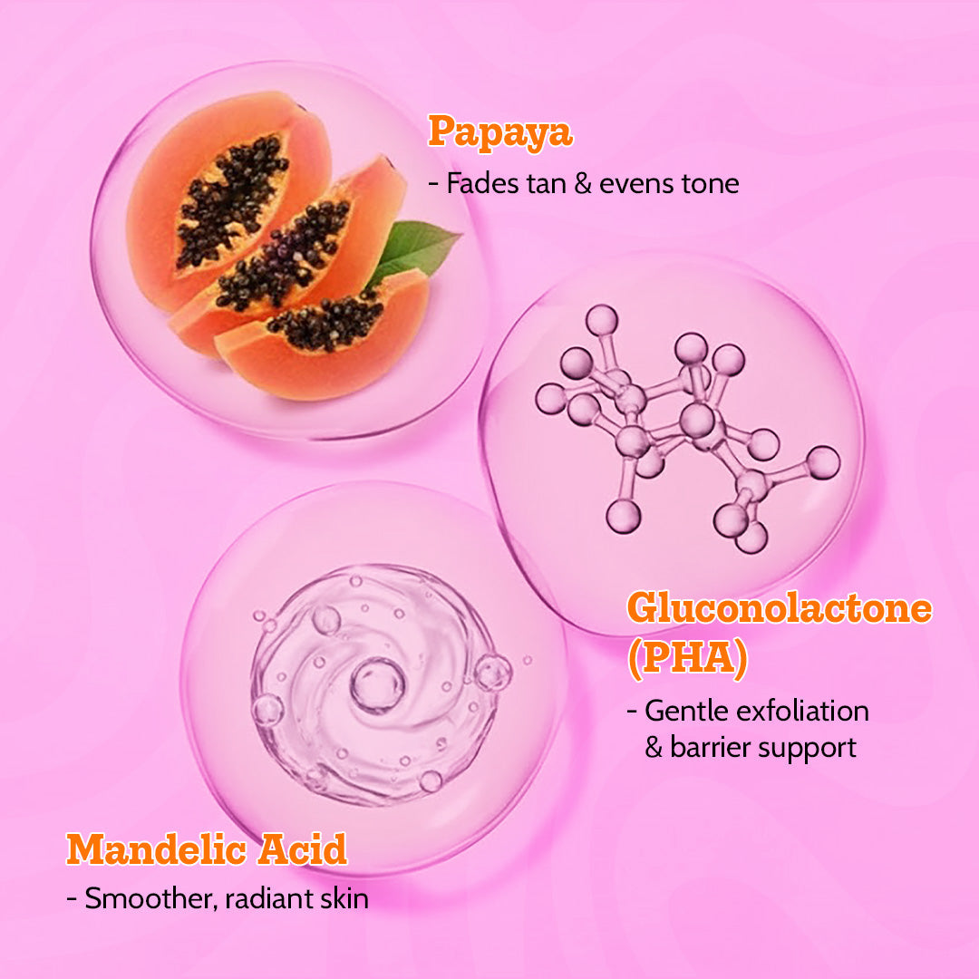 Detan & Glow Duo (Daily Exfoliating Body Wash - 236 ml | Gentle Exfoliating Face Wash - 100 ml)