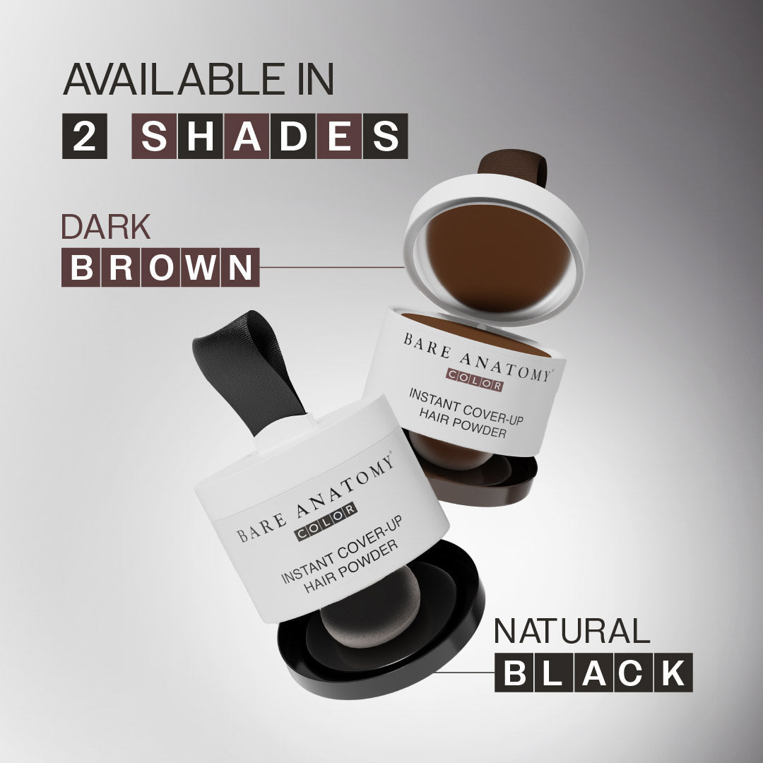 Instant Hair Cover-Up Powder (Black Color) - 4 gm