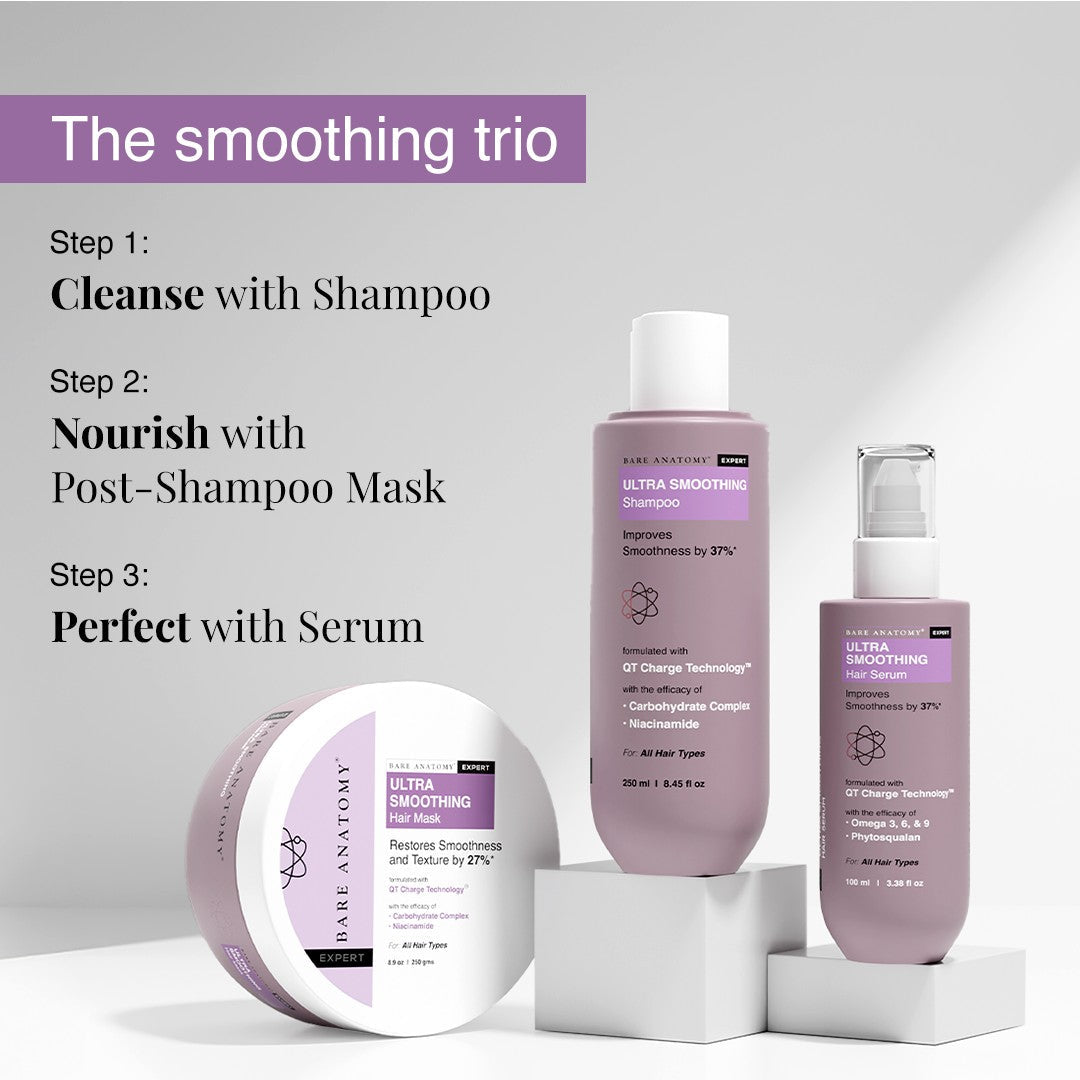 Ultra Smoothing Hair Serum with Vitamin E for Dry & Frizzy Hair | Improves Smoothness & Shine - 100 ml
