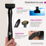 Derma Stamp with Sanitizer | Adjustable Titanium-Coated Needles