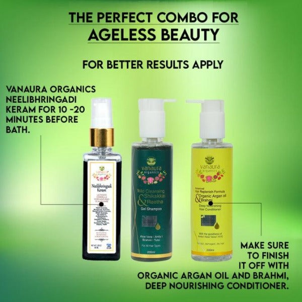 Shikakkai and Reetha Mild Cleansing gel shampoo 200 ML