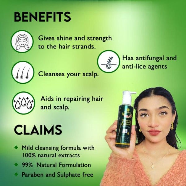 Shikakkai and Reetha Mild Cleansing gel shampoo 200 ML