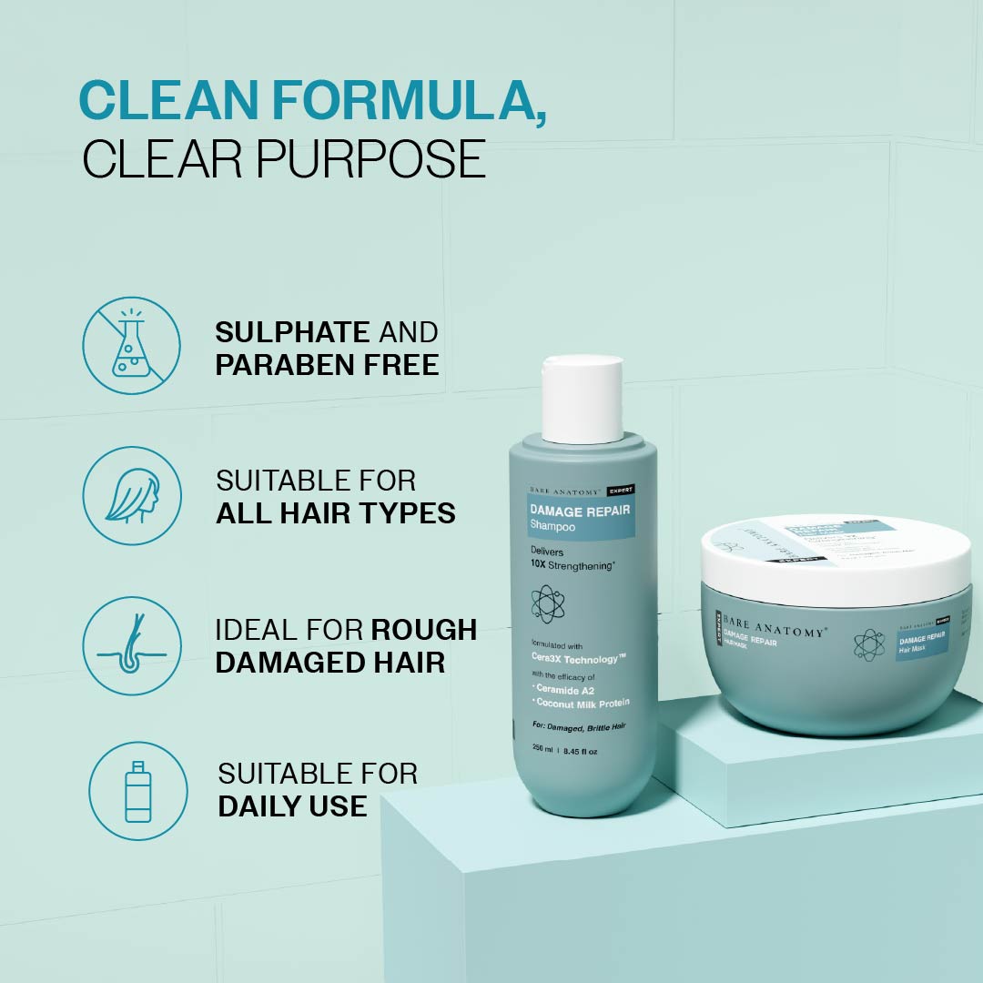 Damage Repair Kit (Shampoo - 250 ml | Mask - 250 gm)