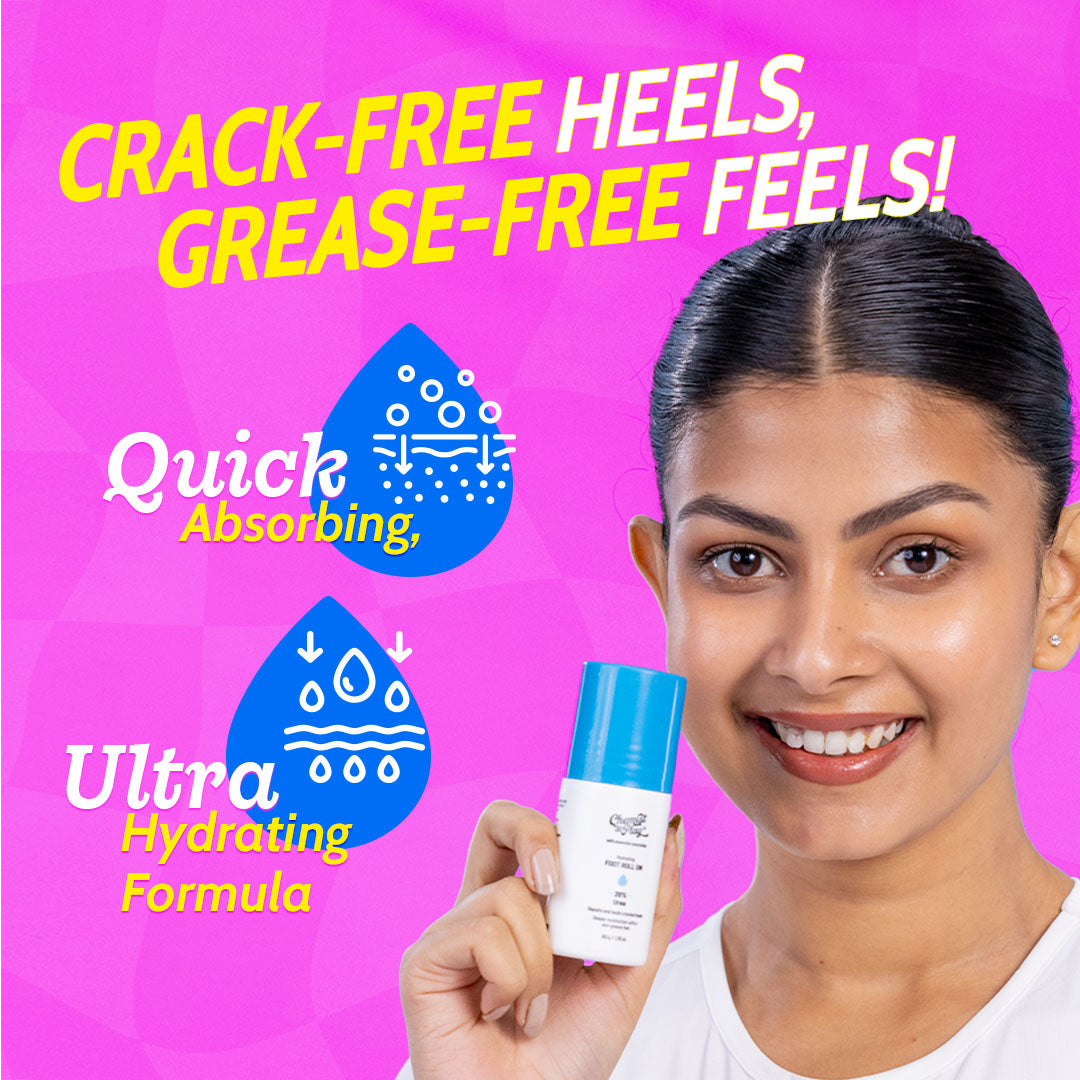 20% Urea Foot Roll-On for Cracked Heels & Diabetic Foot - 50 gm