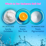 Daily Exfoliation Trio (Aqua & Fragrance Free Underarm Roll On - 40ml + 40ml | Exfoliating Body Wash - 236 ml)