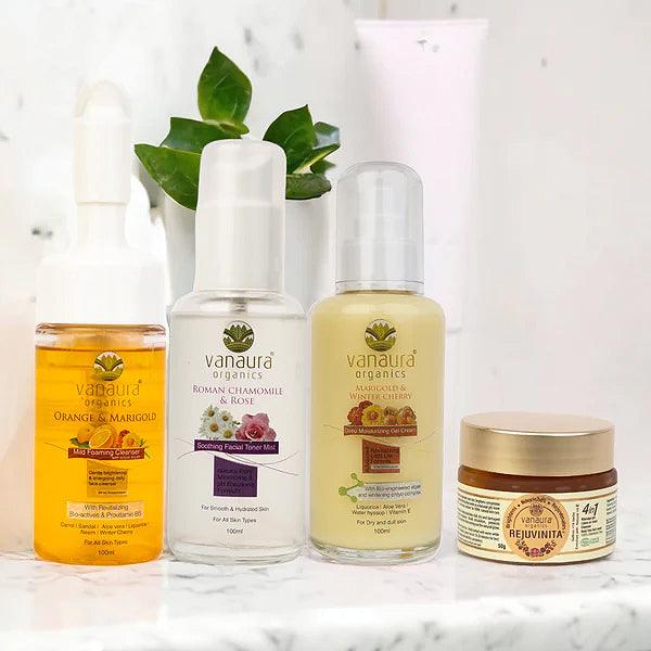 90 Days Bright and Replenish Daily Skin care Routine for Dry and Dull skin- CTM