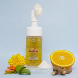 Orange and marigold Mild foaming face cleanser with silicon brush-100ml