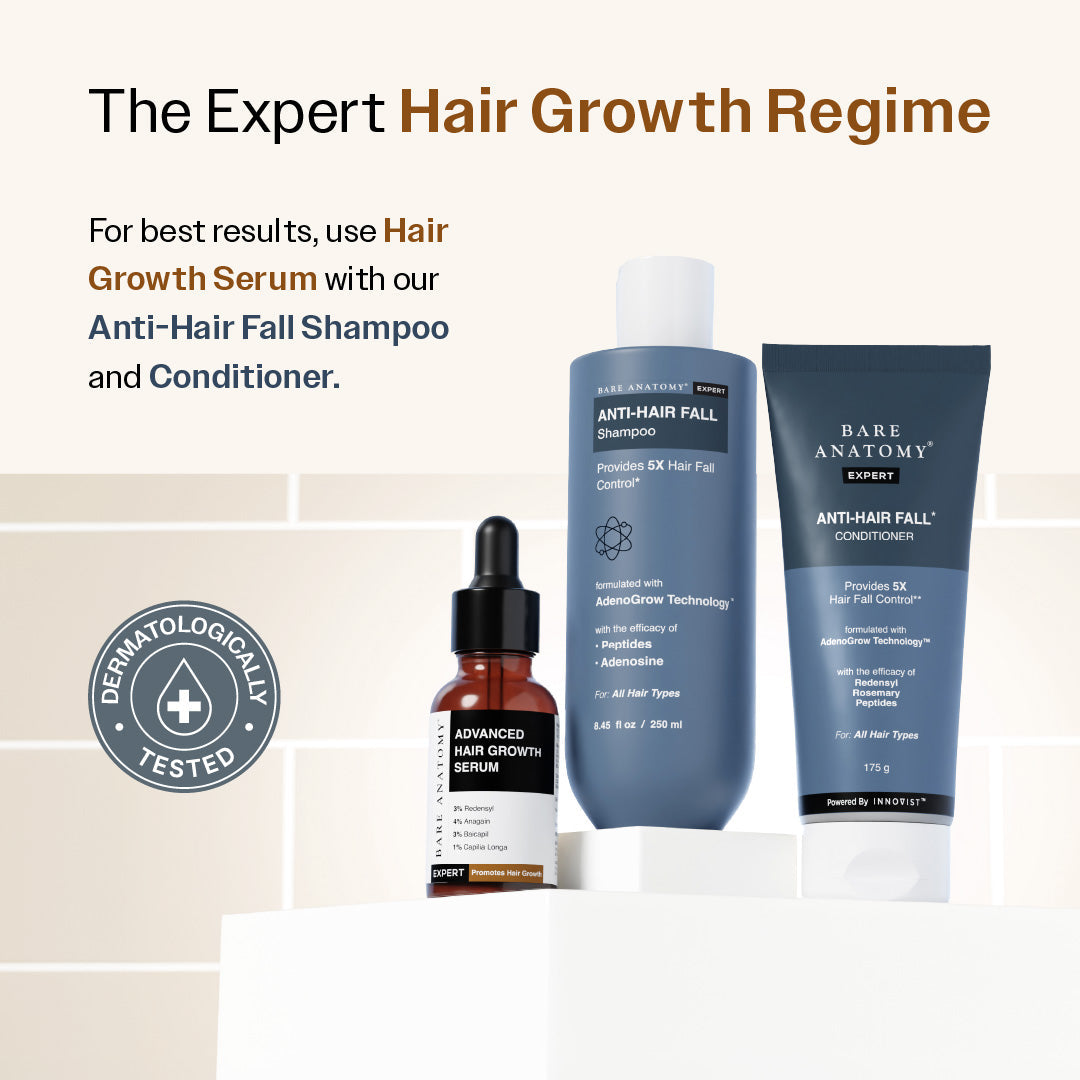 Advanced Hair Growth Serum with 3% Redensyl, 4% Anagain, 3% Bicapil & 1% Capilia Longa - 30 ml