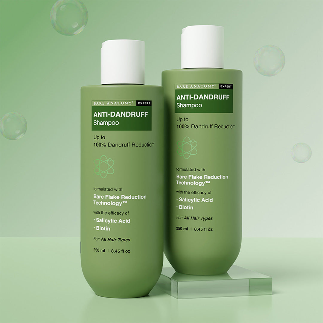 Anti Dandruff Shampoo with Salicylic Acid, Piroctone Olamine & Biotin - 250 ml | Pack of 2