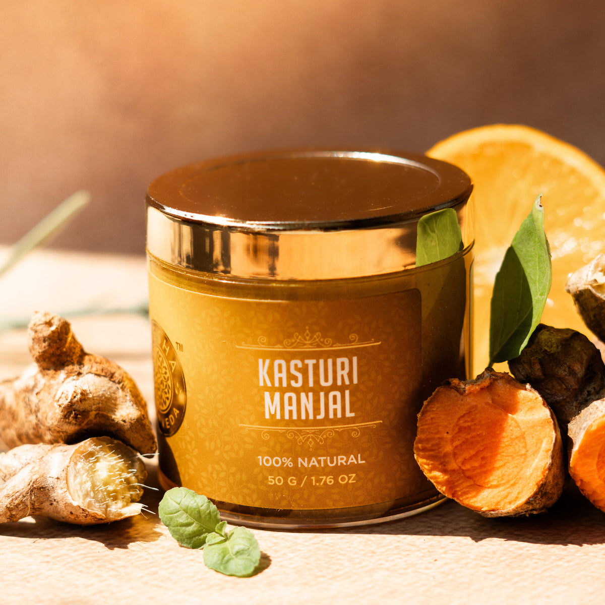 Yellow Kasturi Manjal Face Pack - Turmeric Ubtan for Skin Brightening, Tan Removal & Acne | Natural Glow