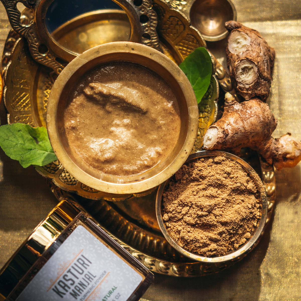 Kasturi Manjal (Musk Turmeric Powder) Skin Brightening & Tan Removal Face Pack for All Skin Type 25Gs