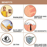 NICONI Painless Liposoluble Hair Removal Wax (Dark Chocolate) 700gms