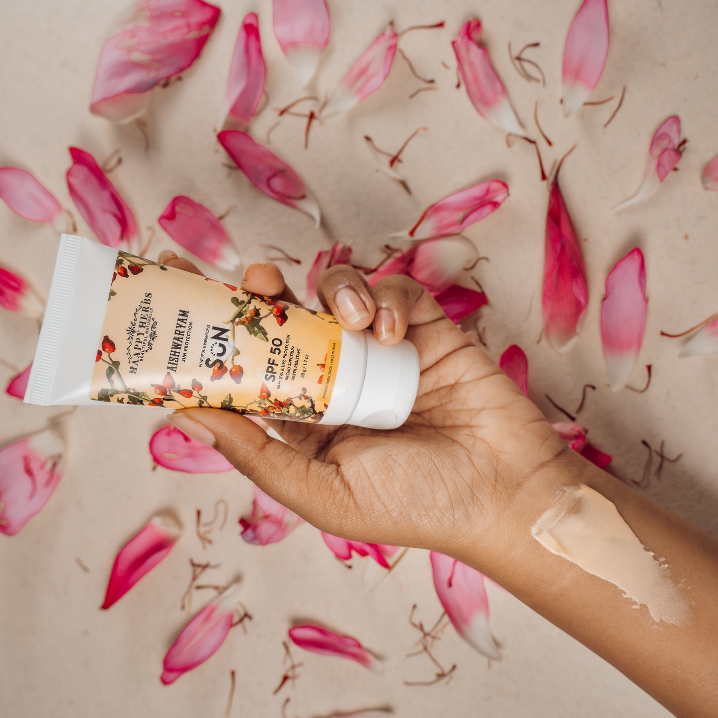 Aishwaryam SPF50 Powerful,weightless & Moisturizing Sunscreen , Pa++,uva& Uvb Protection