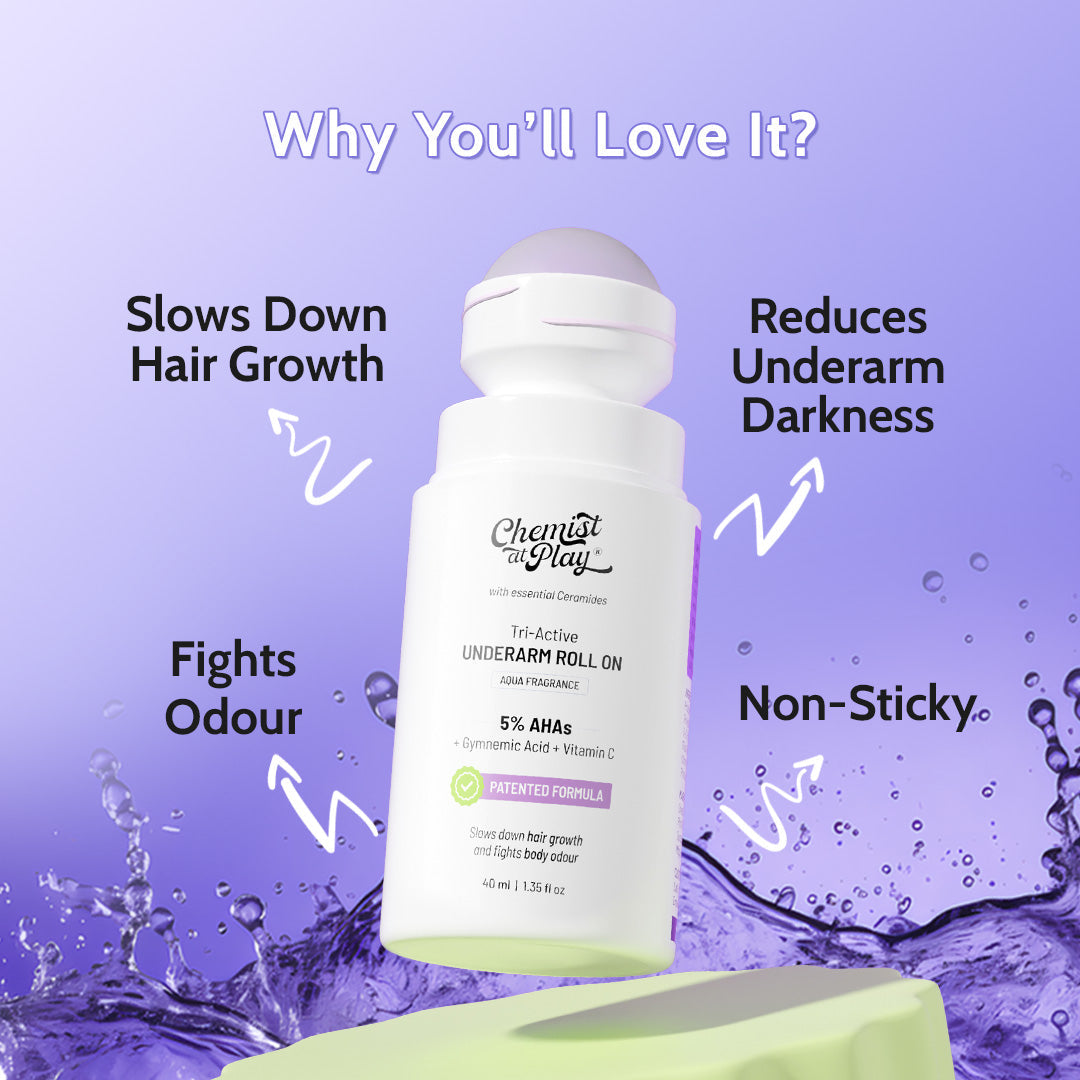 The Daily Care Duo (Exfoliating Body Wash - 236 ml | Tri-Active Underarm Roll On - 40 ml)