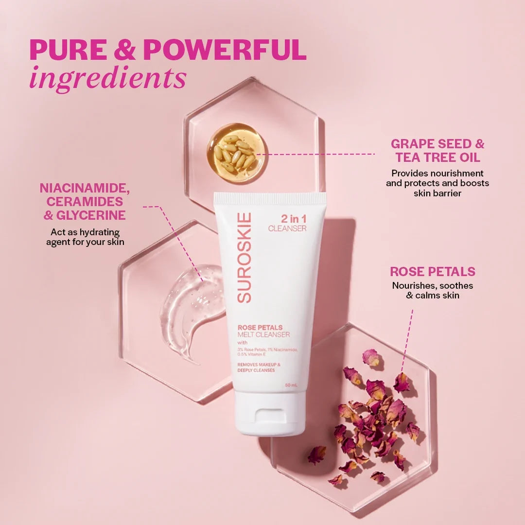 Rose Petal Melt Cleanser (50ml)