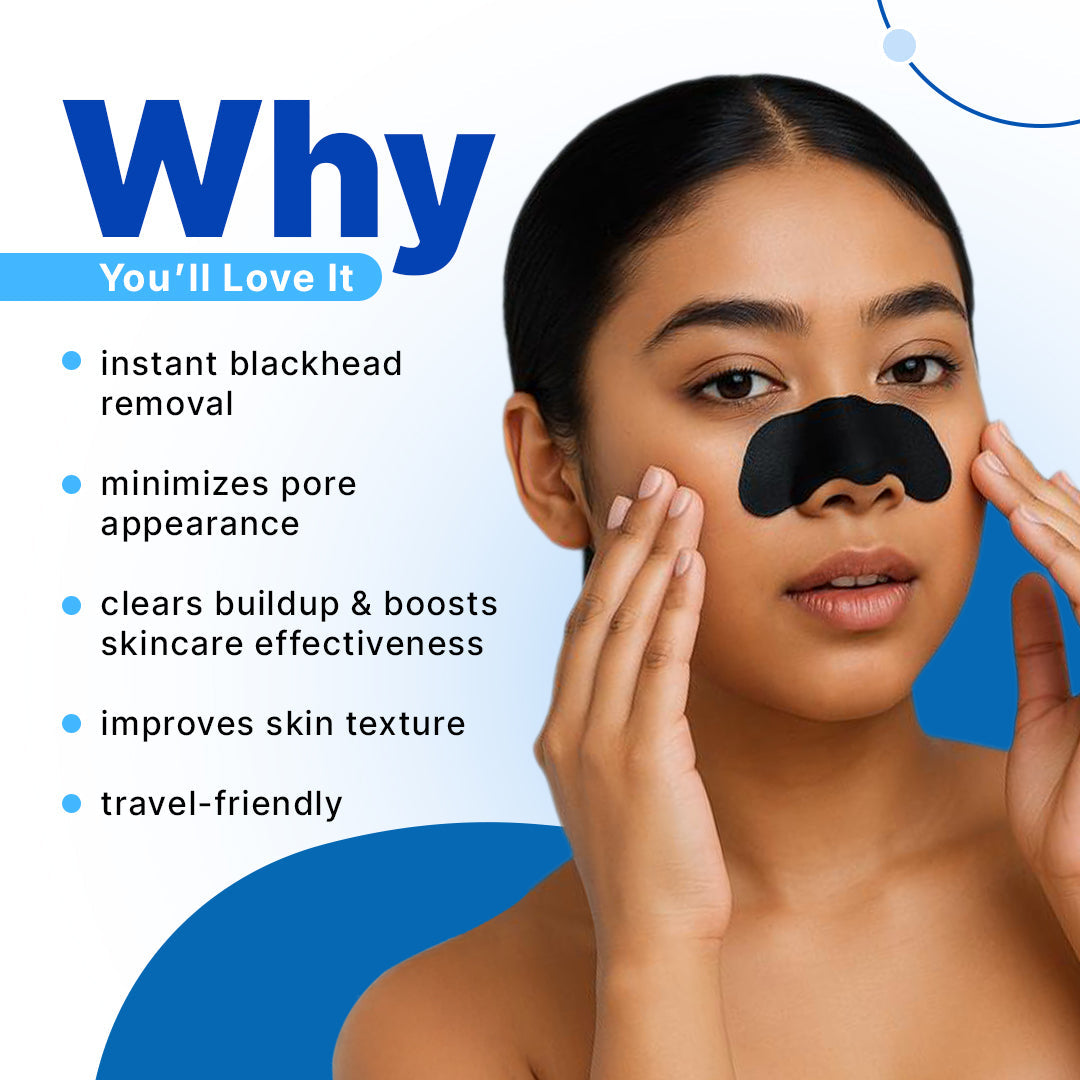 Charcoal Nose Pore Strips | Deep Cleansing