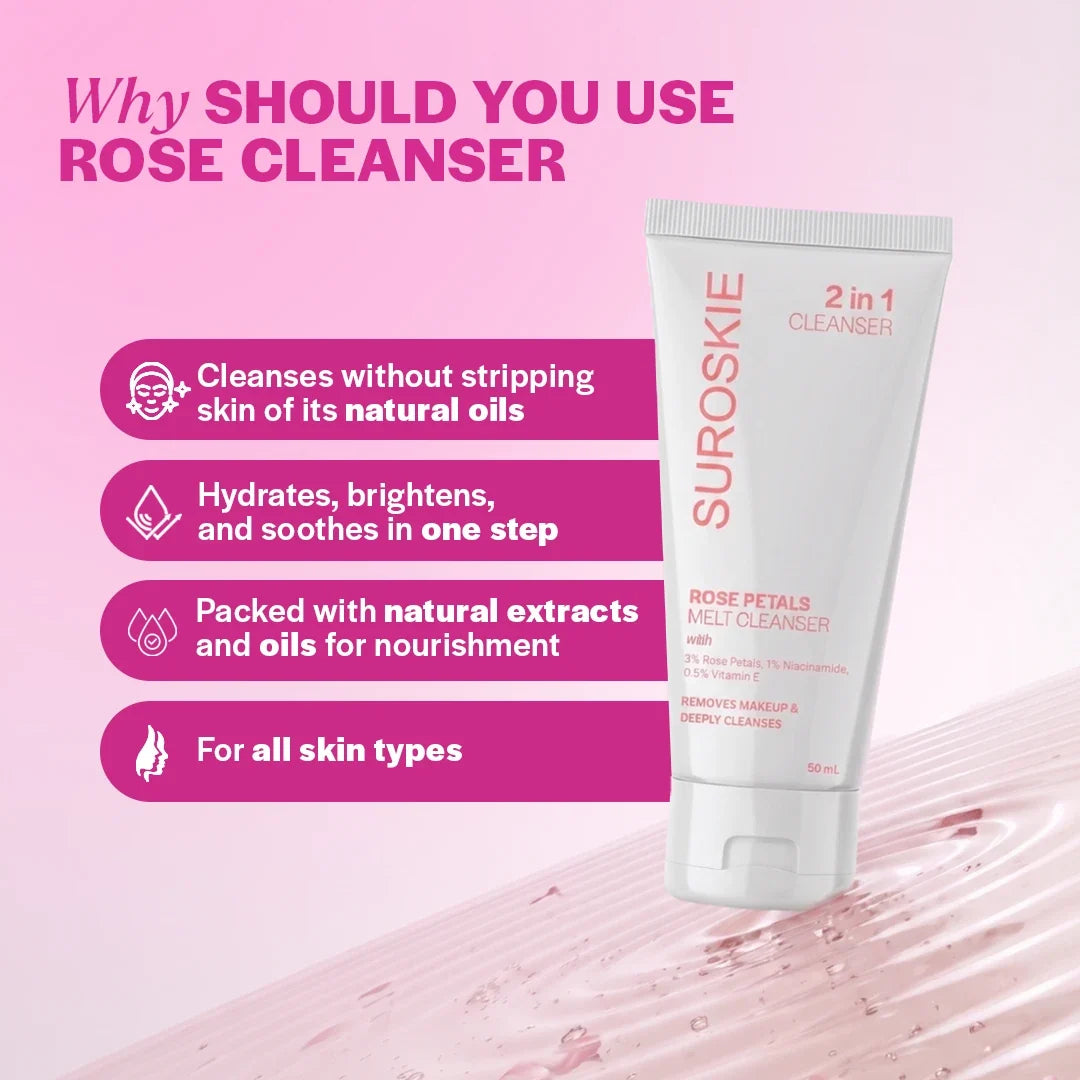 Rose Petal Melt Cleanser (50ml)
