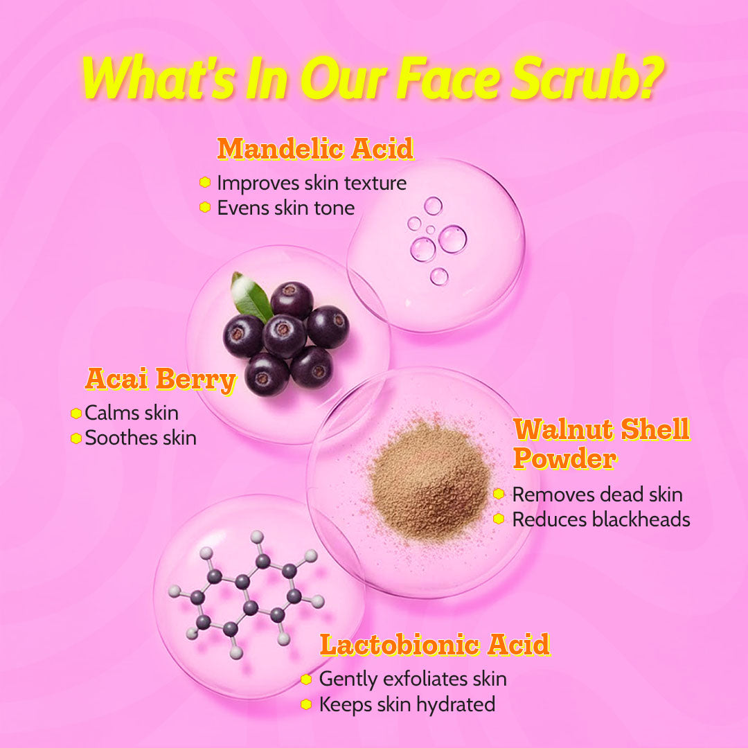 Glow Getter Duo (Gentle Exfoliating Face Scrub - 100 ml | Gentle Exfoliating Face Wash - 100 ml)
