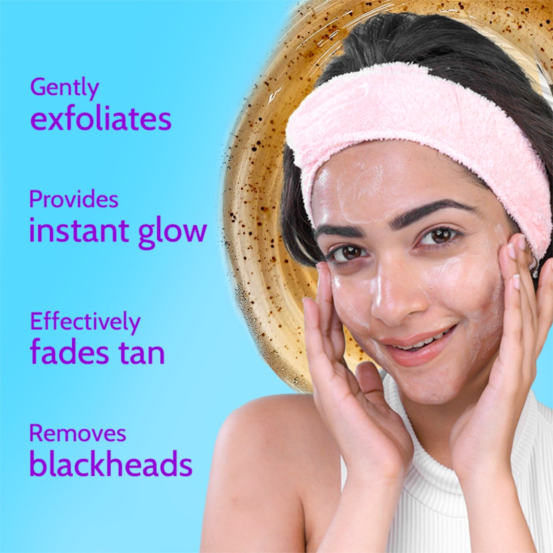 Gentle Exfoliating Face Scrub for Blackheads & Tan Removal - 100 ml