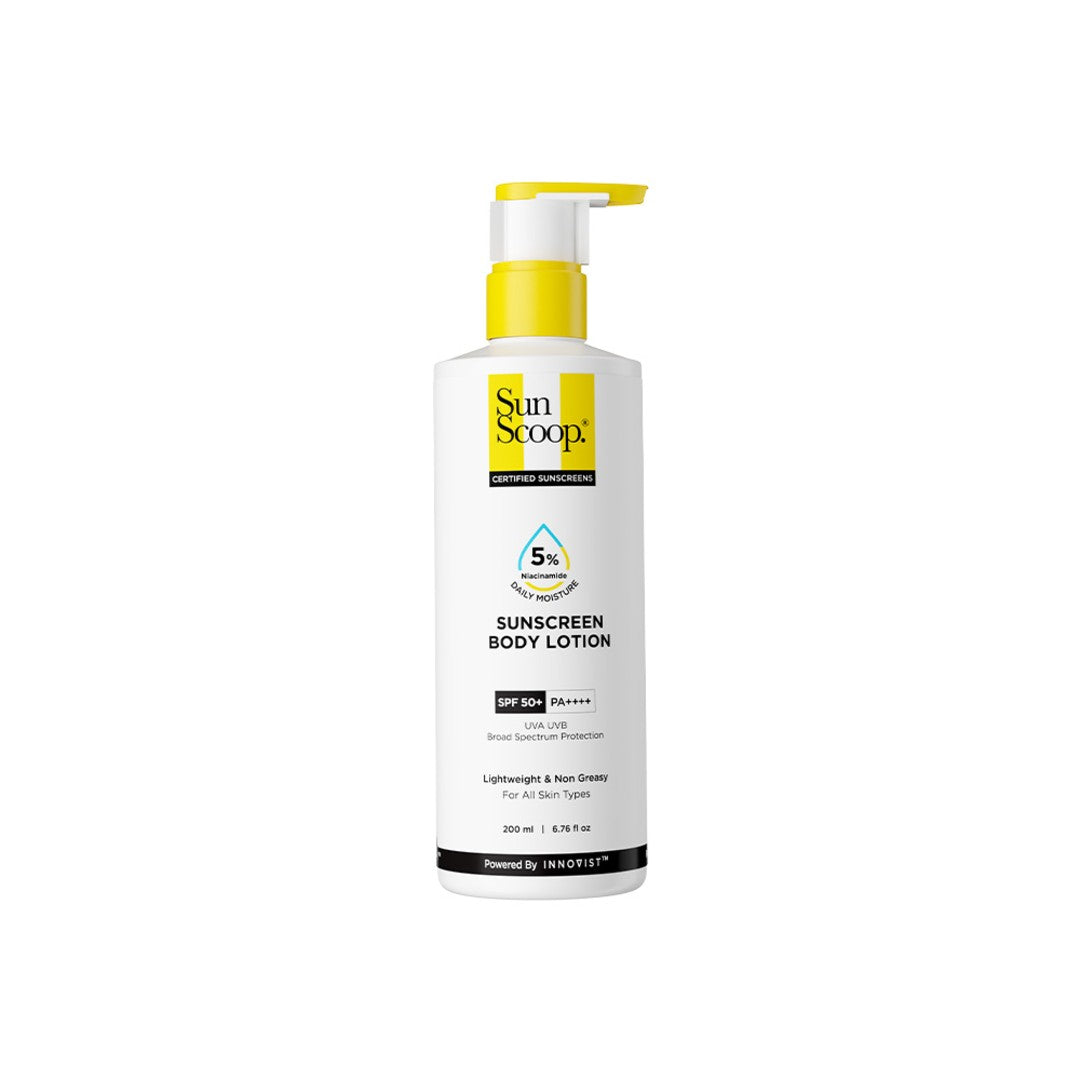 5% Niacinamide Sunscreen Body Lotion| SPF 50+ PA++++| In-Vivo Tested - 200ml | Pack of 2