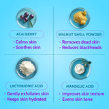 Gentle Exfoliating Face Scrub for Blackheads & Tan Removal - 100 ml