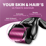 Derma Roller (0.5mm) with Sanitizer | For Hair & Skin