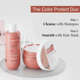 Color Protect Kit (Shampoo - 250 ml | Mask - 250 gm) | Color Retention upto 65%