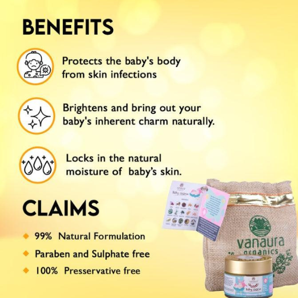 BABY CHARM, Before Bath Massage Butter, Nurturing aura to your baby's skin-50g