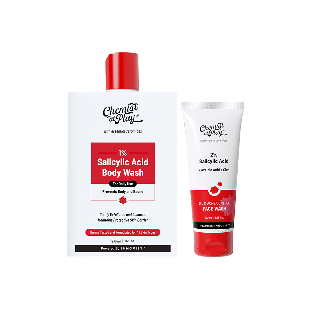 Daily Acne Control Combo (Acne Control Body Wash - 236 ml| Acne Control Face Wash - 100 ml)