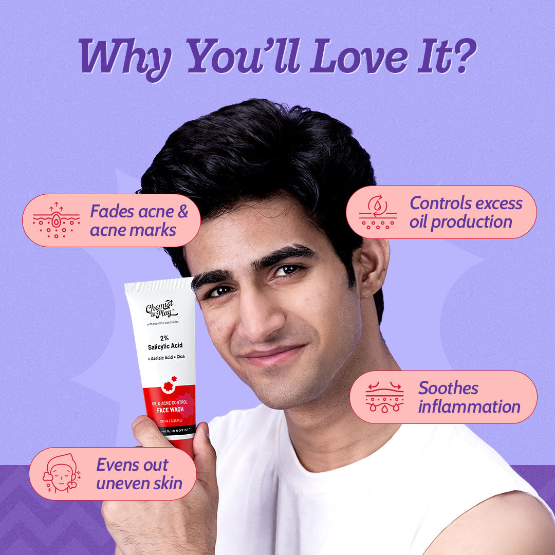 2% Salicylic Acid Face Wash for Acne & Oil Control - 100 ml