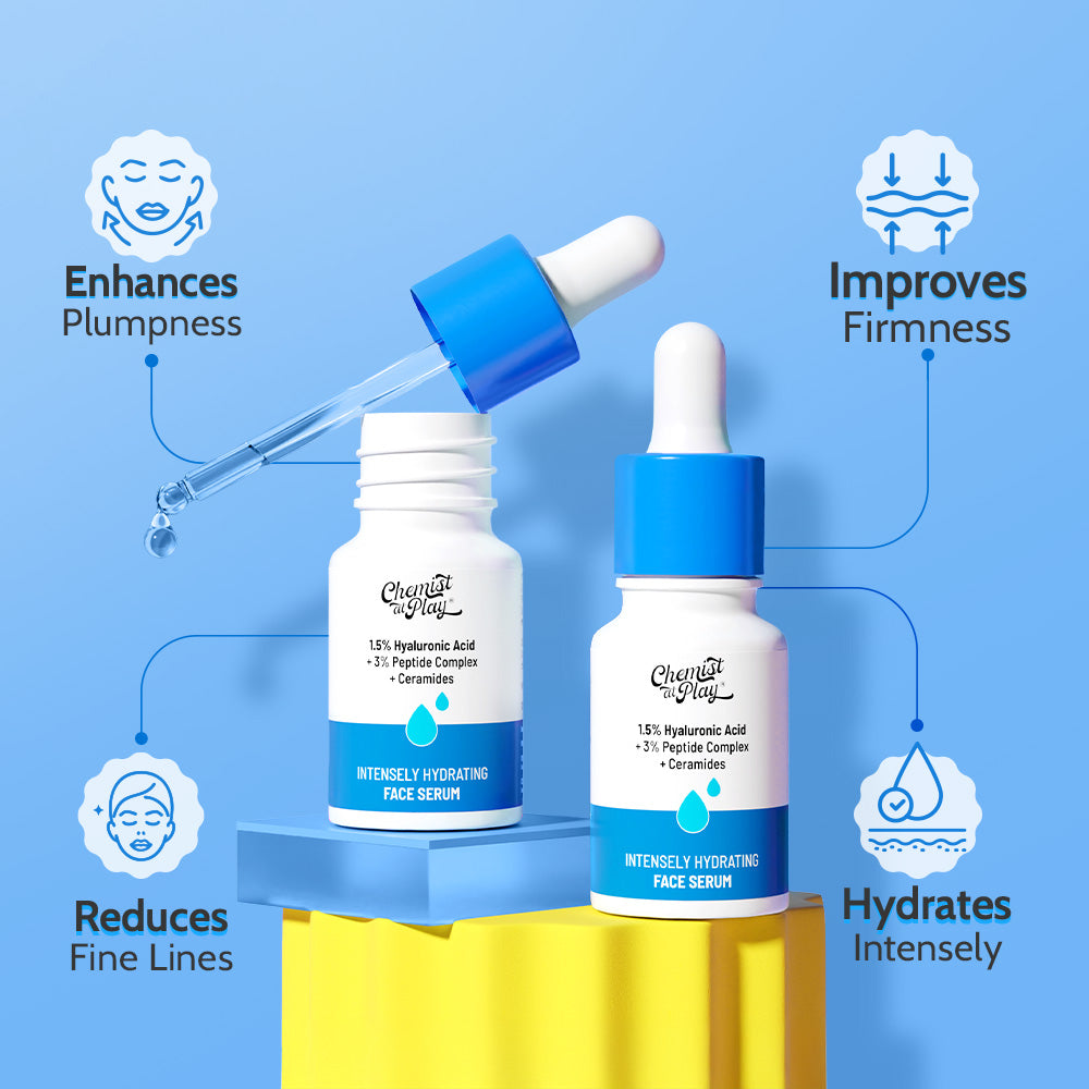 1.5% Hyaluronic Acid Intensely Hydrating Face Serum with Ceramides - 10 ml