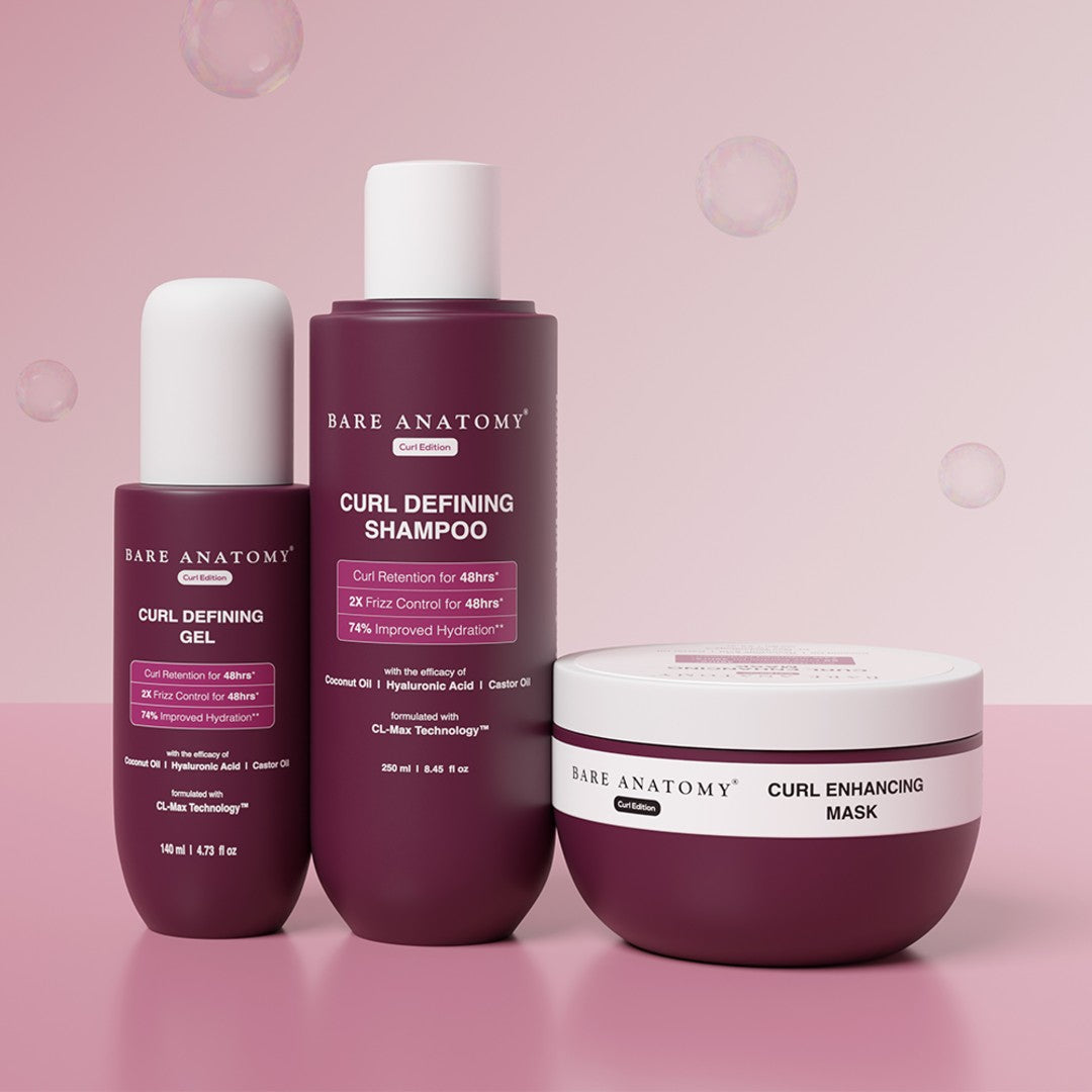 Curl Defining Kit (Shampoo - 250 ml | Hair Mask - 250 gm | Gel - 140 ml)