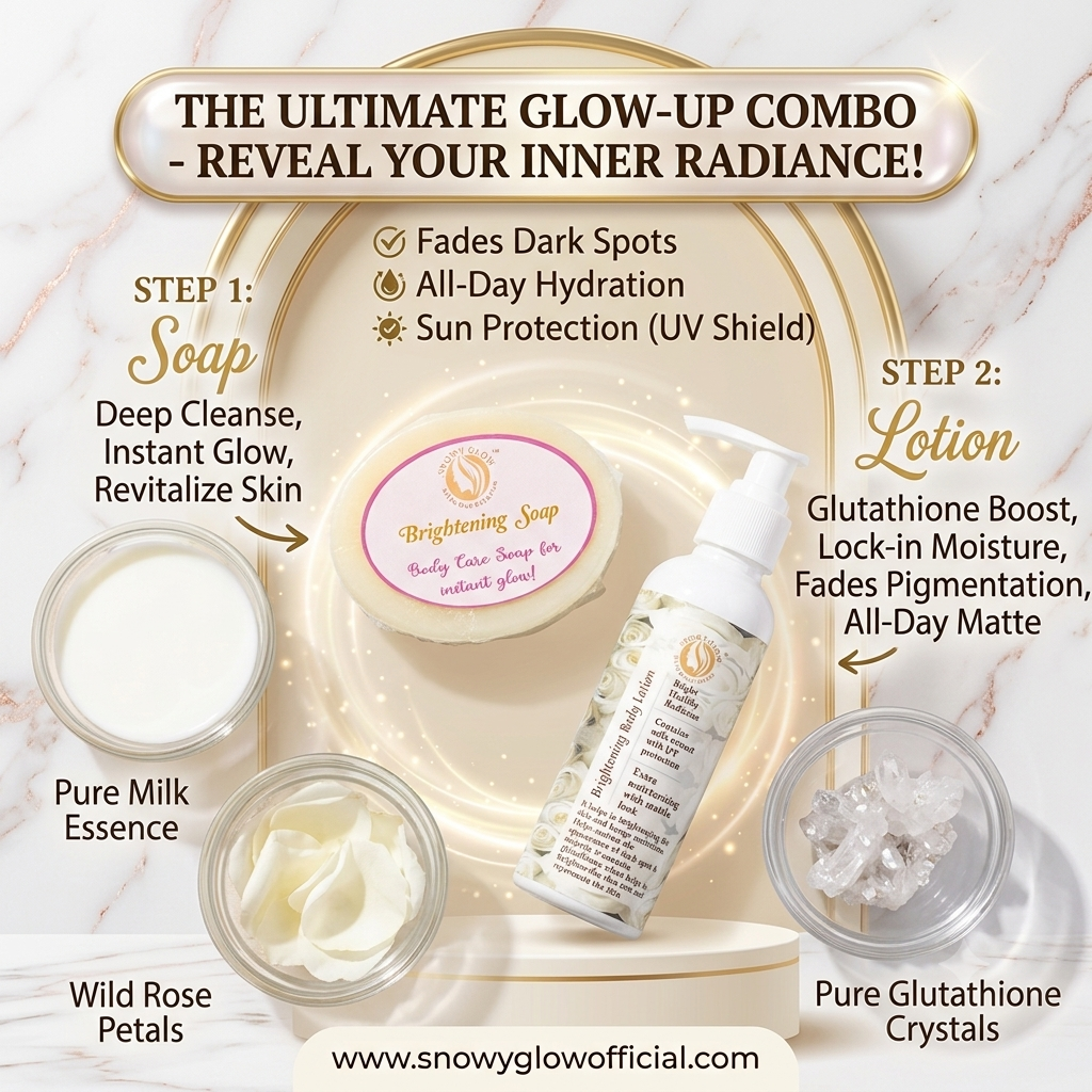 Body brightening lotion, Body soap