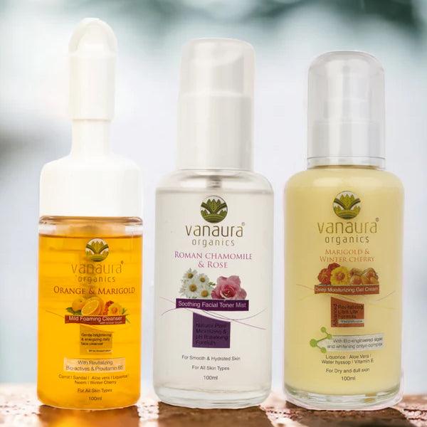 Daily face care combo for dry skin- CTM