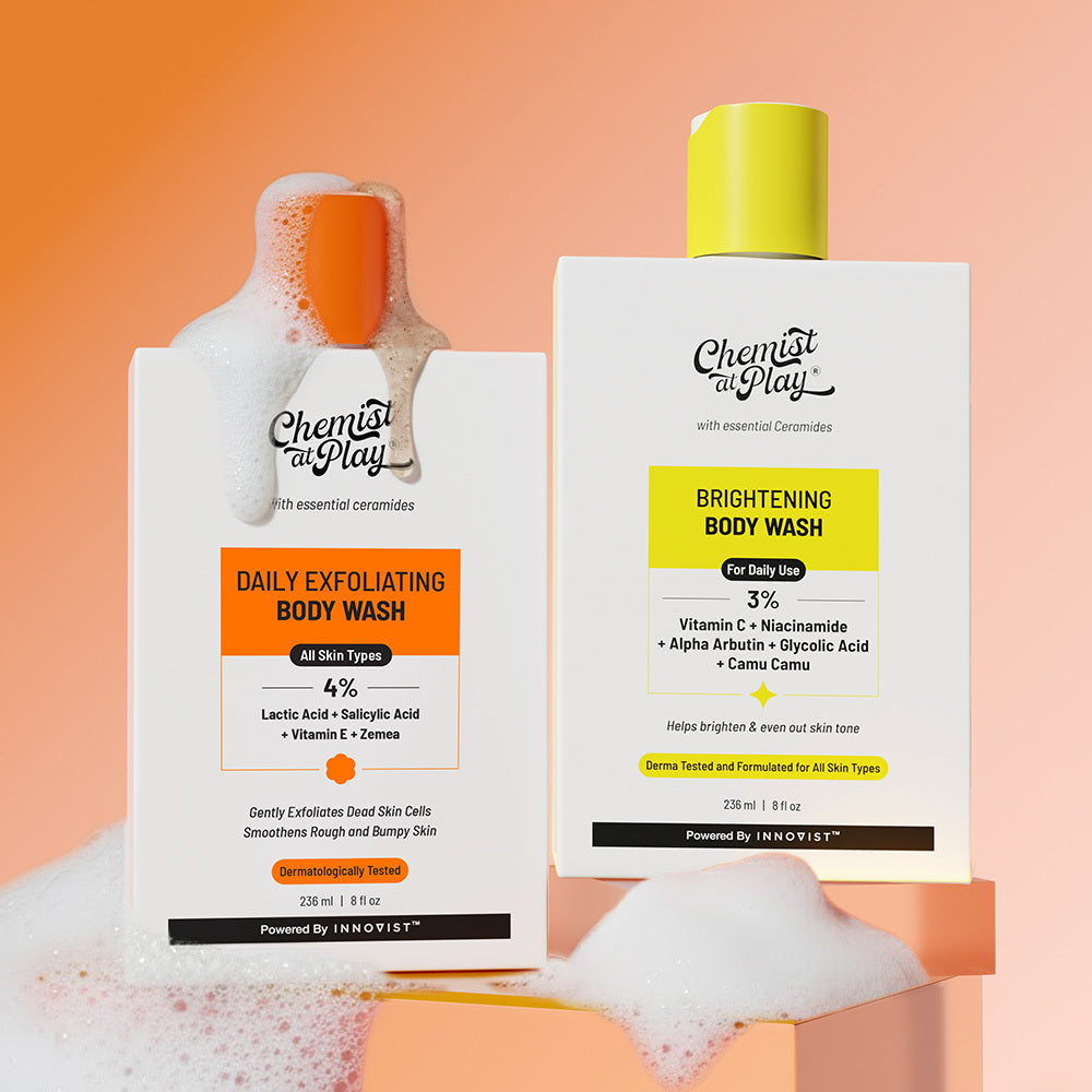 Exfoliating Body Wash - (236 ml) + Brightening Body Wash  - (236 ml)