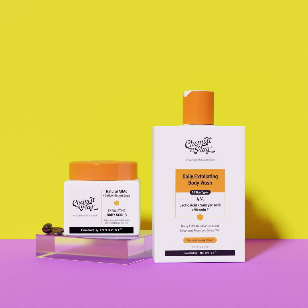 2-in-1 Exfoliation Combo (Exfoliating Body Scrub - 75 gm | Exfoliating Body Wash - 236 ml)