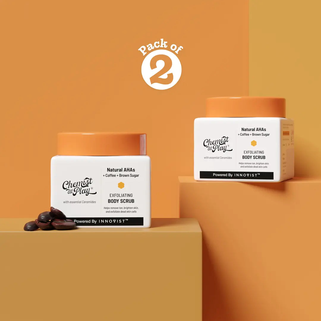 Exfoliating Body Scrub with Coffee & Brown Sugar - 75 gm | Pack of 2