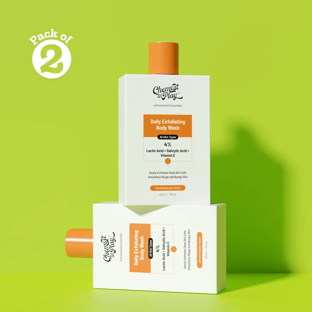 Exfoliating Body Wash with Lactic Acid & Salicylic Acid - 473 ml | Pack of 2