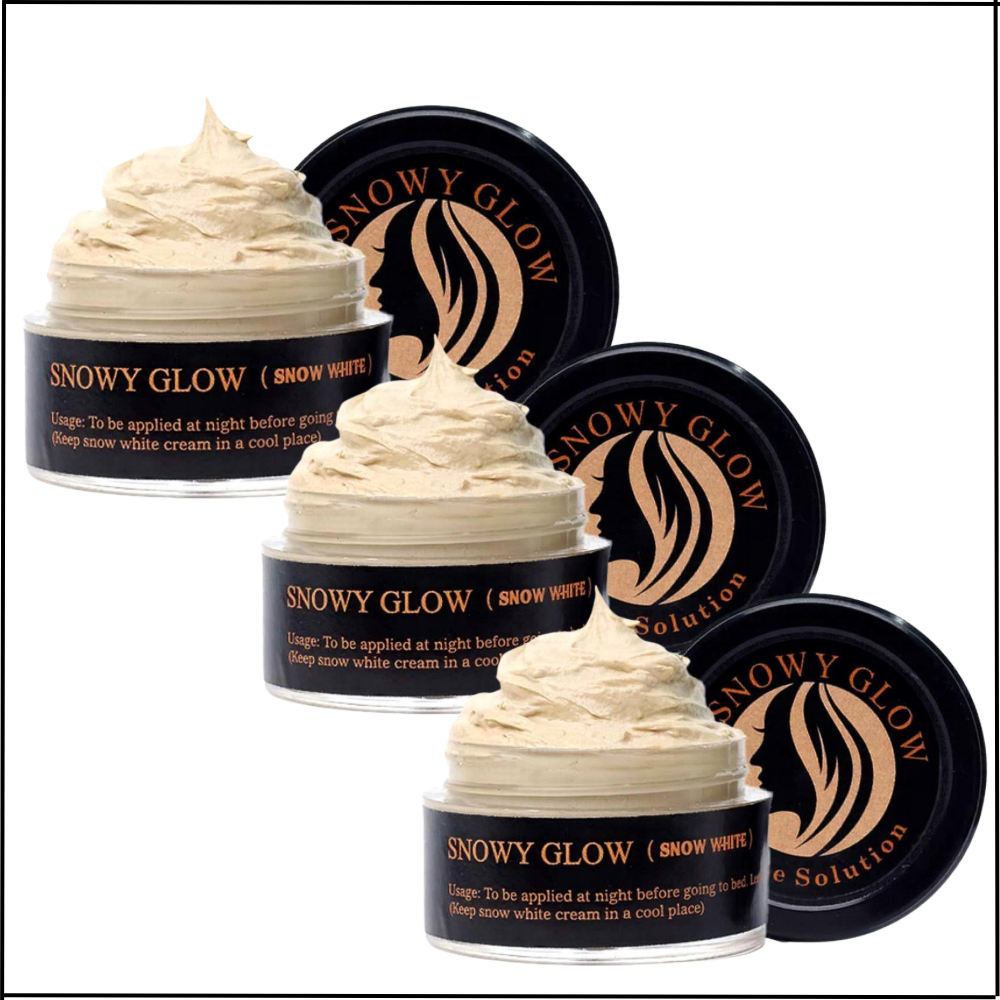 Snowy Glow Brightening Night Cream | For Uneven Skin Tone, Remove Pimple, Dark spots | Pack of 3