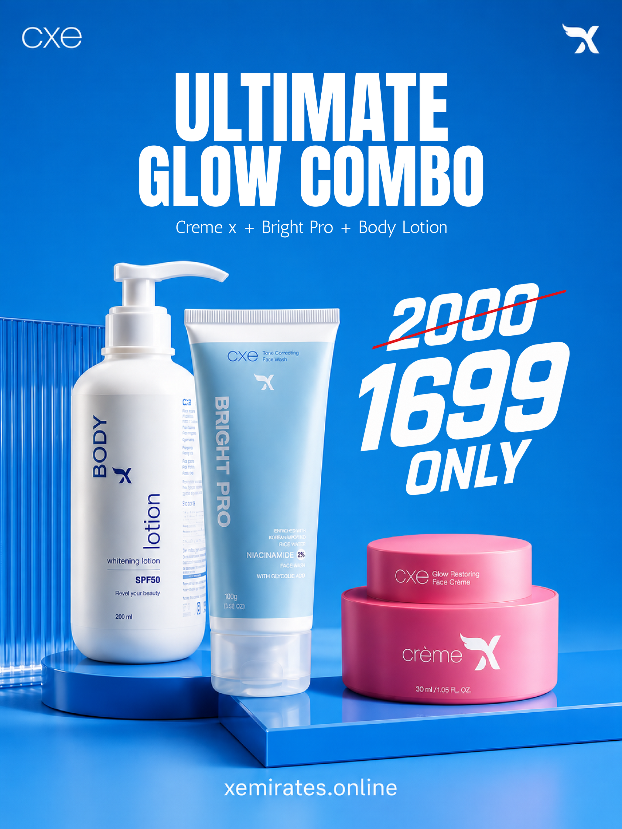 Cream X Emirates + Body Lotion + Koji Glow