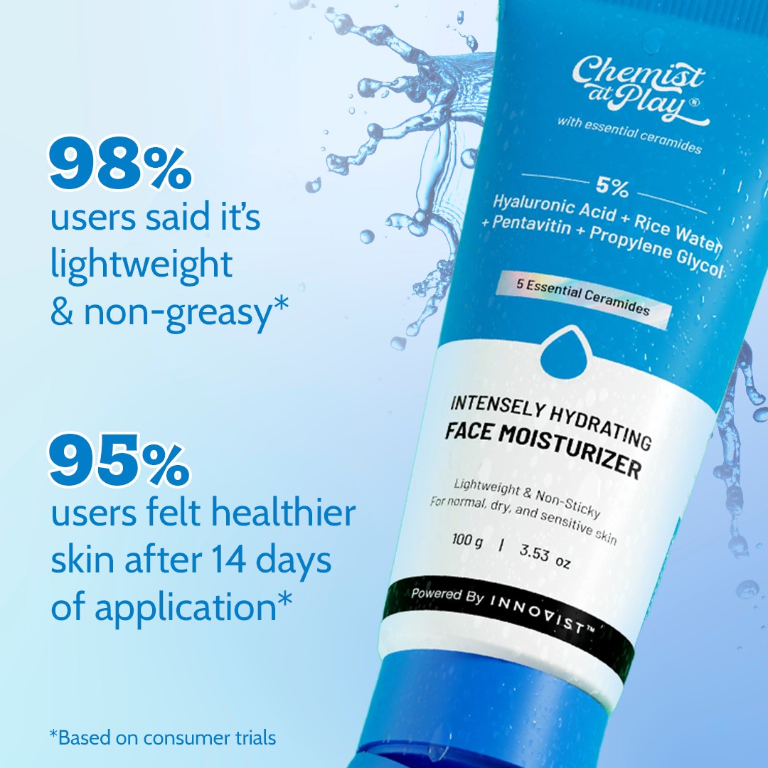 Intensely Hydrating Face Moisturizer with Hyaluronic Acid - 100 gm