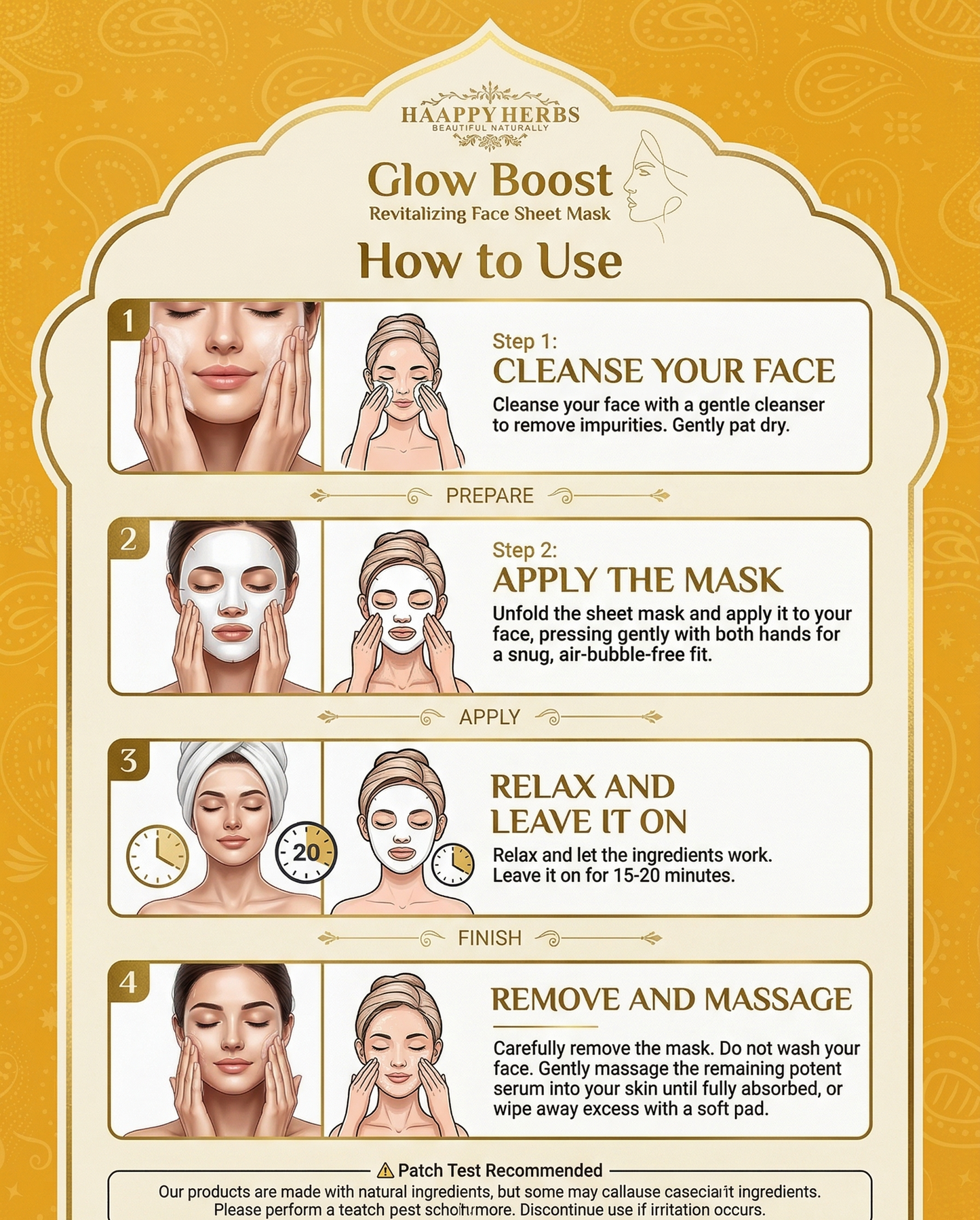 Glow boost (Face sheet mask)