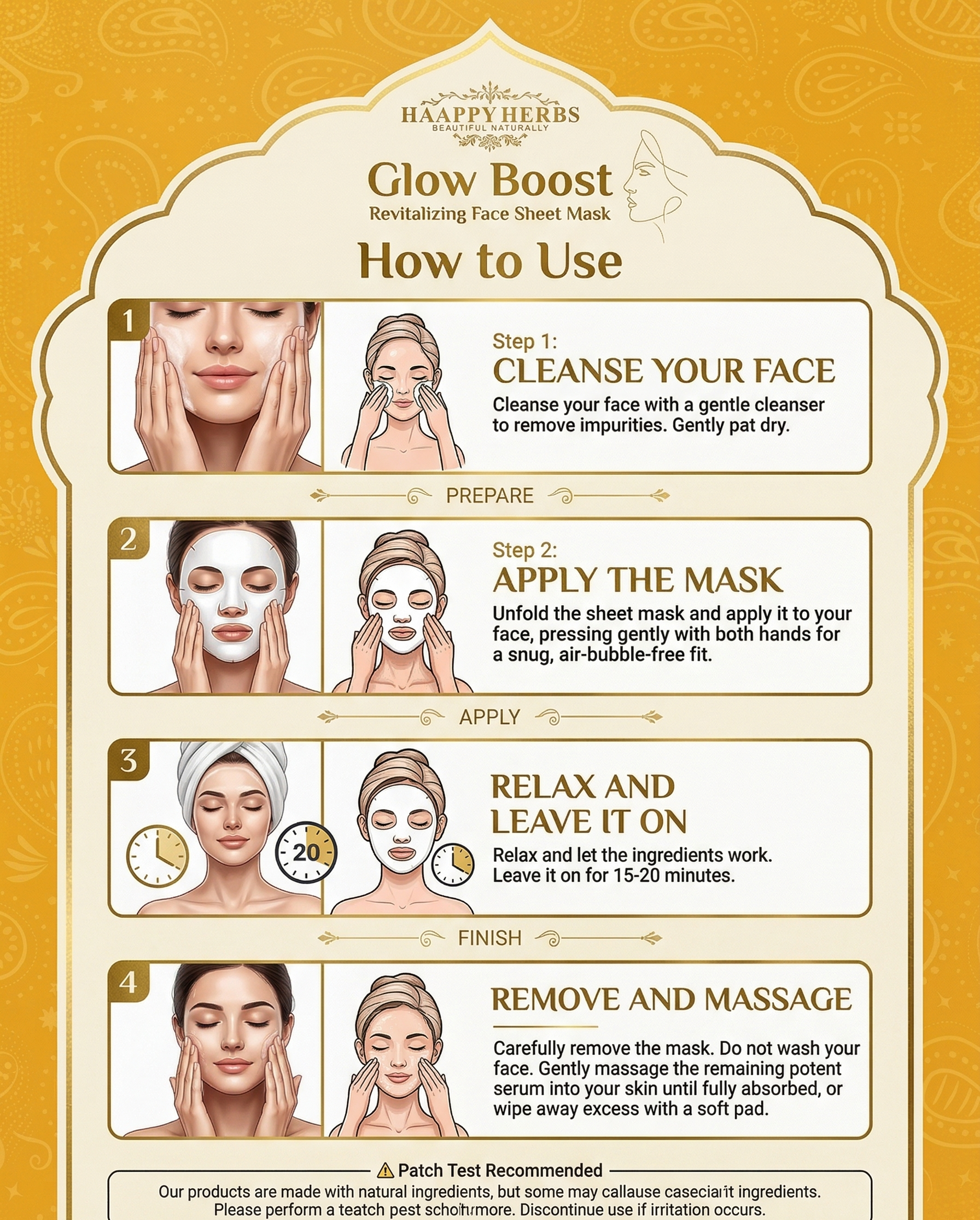 Glow boost (Face sheet mask)